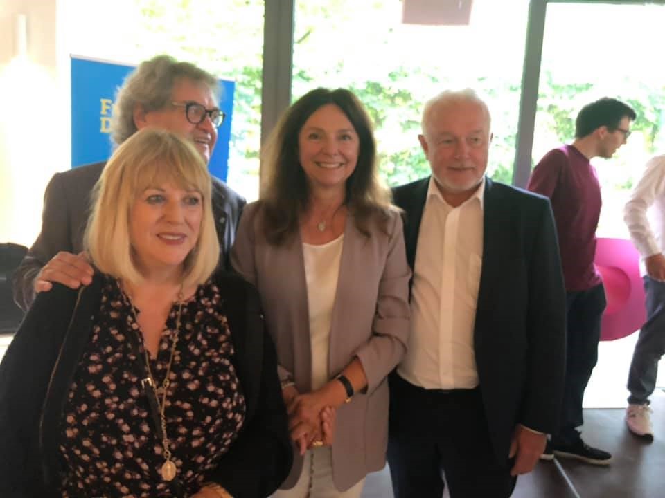 Dr. Wolfgang Kubicki mit Patrizia Rieckel und Helmut Markwort