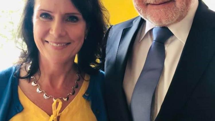 Dr. Wolfgang Kubicki und die Kreisvorsitzende Cécile Prinzbach