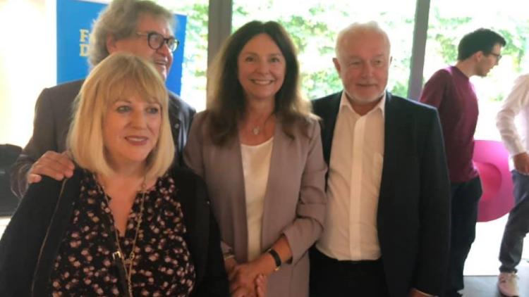 Dr. Wolfgang Kubicki mit Patrizia Rieckel und Helmut Markwort
