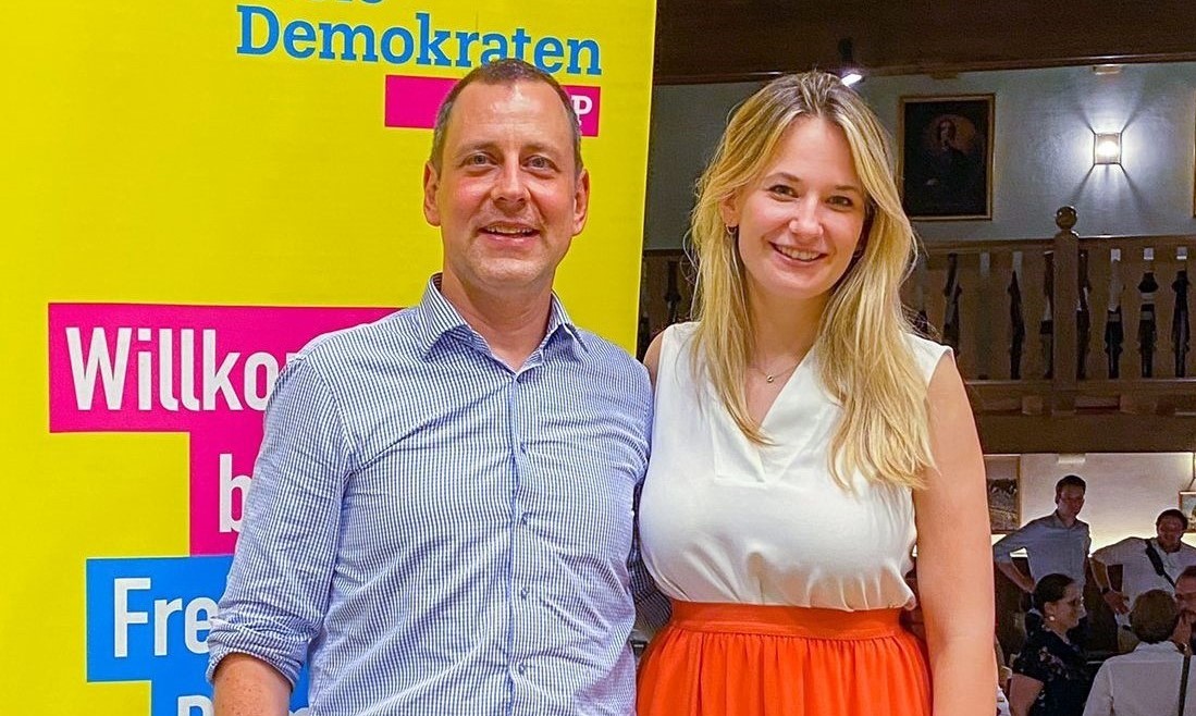 Michael Ruoff und Jennifer Kaiser-Steiner; Foto: FDP München